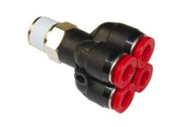 Pneufit C Quadruple Y Adaptor