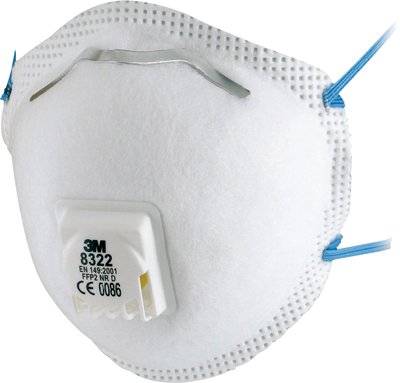 3M 8322 P2 Cupped Respirator With Valve