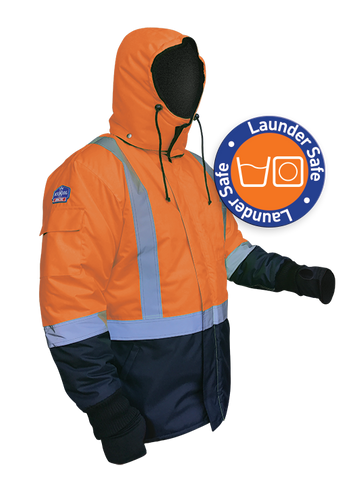 IceKing Fluro Orange/Navy Arctic Freezer Jacket