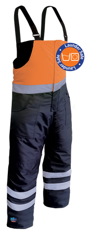 Iceking Fluro Orange/Navy Arctic Freezer Bib Pants