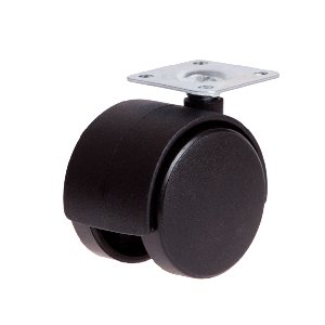 2 Pack 50mm Nylon Wheel 40/25kg Capacity Castor (S50PK2)