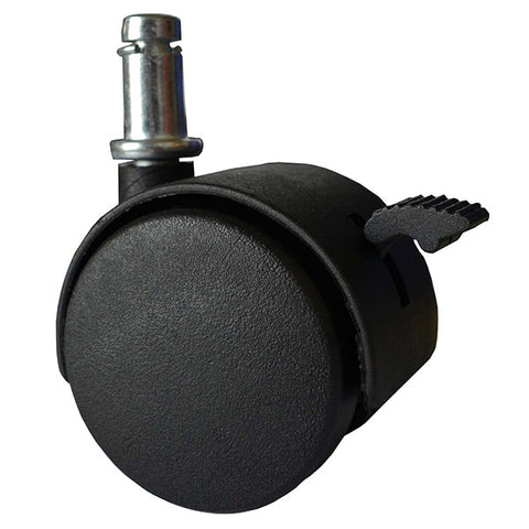 2 Pack 50mm Nylon Wheel 40/25kg Capacity Castor (S53BPK2)