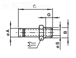 Straight stem adaptor, BSP taper 10115