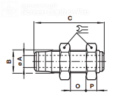 Bulkhead connector, tube to tube 10029