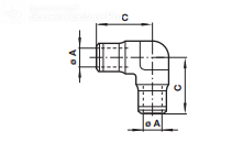 Elbow connector 10040