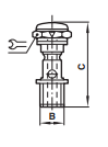 Regulating out banjo bolts, single stacking (screwdriver adjustable), bi-directional 20M00