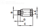 Straight adaptor (internal hex only) M012A, M022A