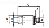 Straight adaptor, BSP parallel 10225