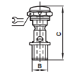 Regulating out banjo bolts, single stacking, (screwdriver adjustable), regulating in 20L00