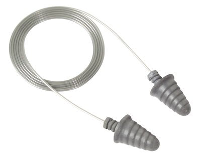 3M Grey Skull/ Screw Plug Corded Earplug