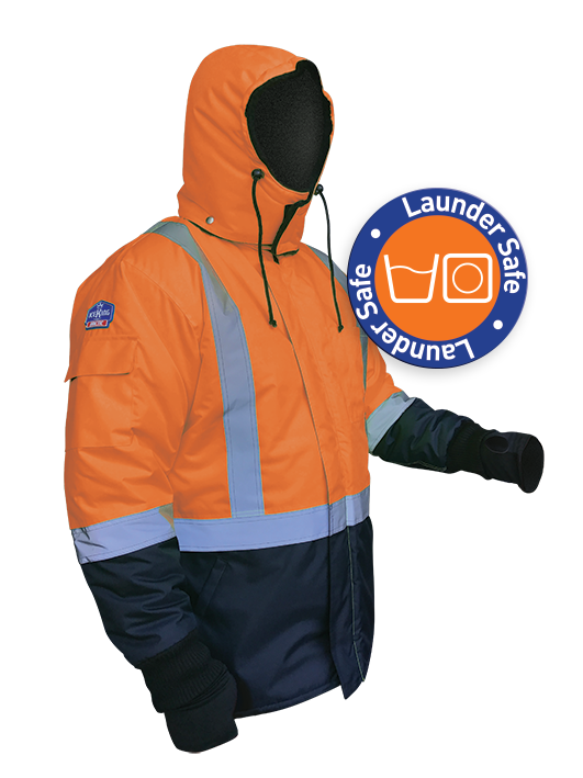 IceKing Fluro Orange/Navy Arctic Freezer Jacket