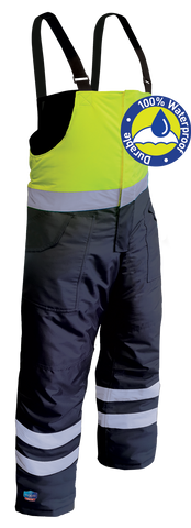 IceKing Fluro Yellow/Navy Arctic Freezer Bib Pant - 2000g/m2/24hr