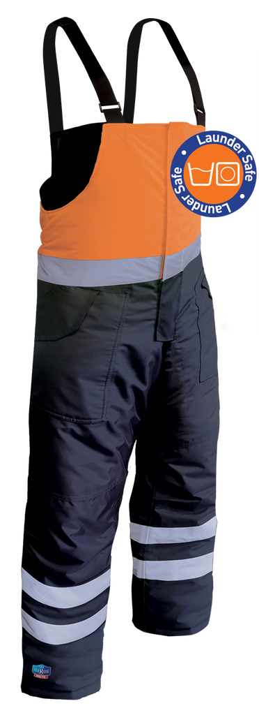 Iceking Fluro Orange/Navy Arctic Freezer Bib Pants