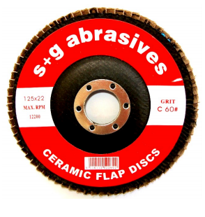 CERAMIC FLAP DISC 115mm x 22mm F/G