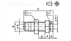 Mixed bulkhead connector 10031