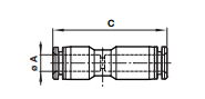 Straight union C002J