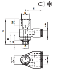 Branch adaptor (female) C0*7K