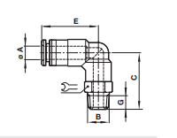 Swivel elbow C014J