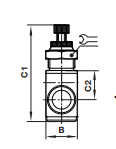 In-line and panel mounting flow control C00GP