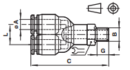 Swivel Y adaptor C0288