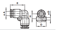 Union elbow C0040