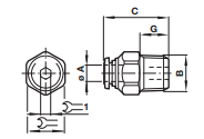 Straight adaptor, BSP taper S0125