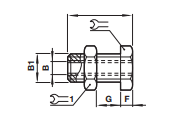 Metric and ISO G - Bulkhead connector 16029