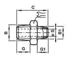 ISO R - Nipple adaptor 15020