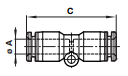 Straight union C0020