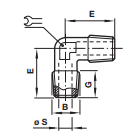 ISO R - Elbow connector 15040