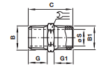 NPT - ISO R - Nipple adaptor 15420