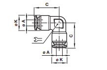 Elbow connector S0040