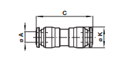 Straight connector, tube to tube S0020