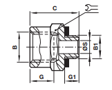 ISO G - Expanding connector 16023