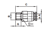 Straight adaptor C0224