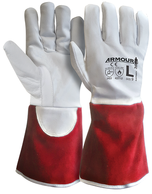 Leather Kevlar Lined Cut 4 Tig Glove - 30cm