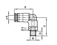 Swivel elbow C024J