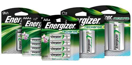 Energizer Recharge® Rechargeable Batteries