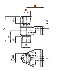 Branch adaptor (female) C0*7J