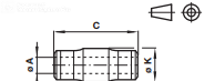 Straight connector, tube to tube 10020