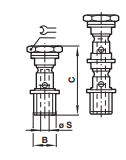 Banjo bolt, non-regulating stacking 20A00, 20B00, 20C00