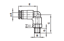 Swivel elbow C024J